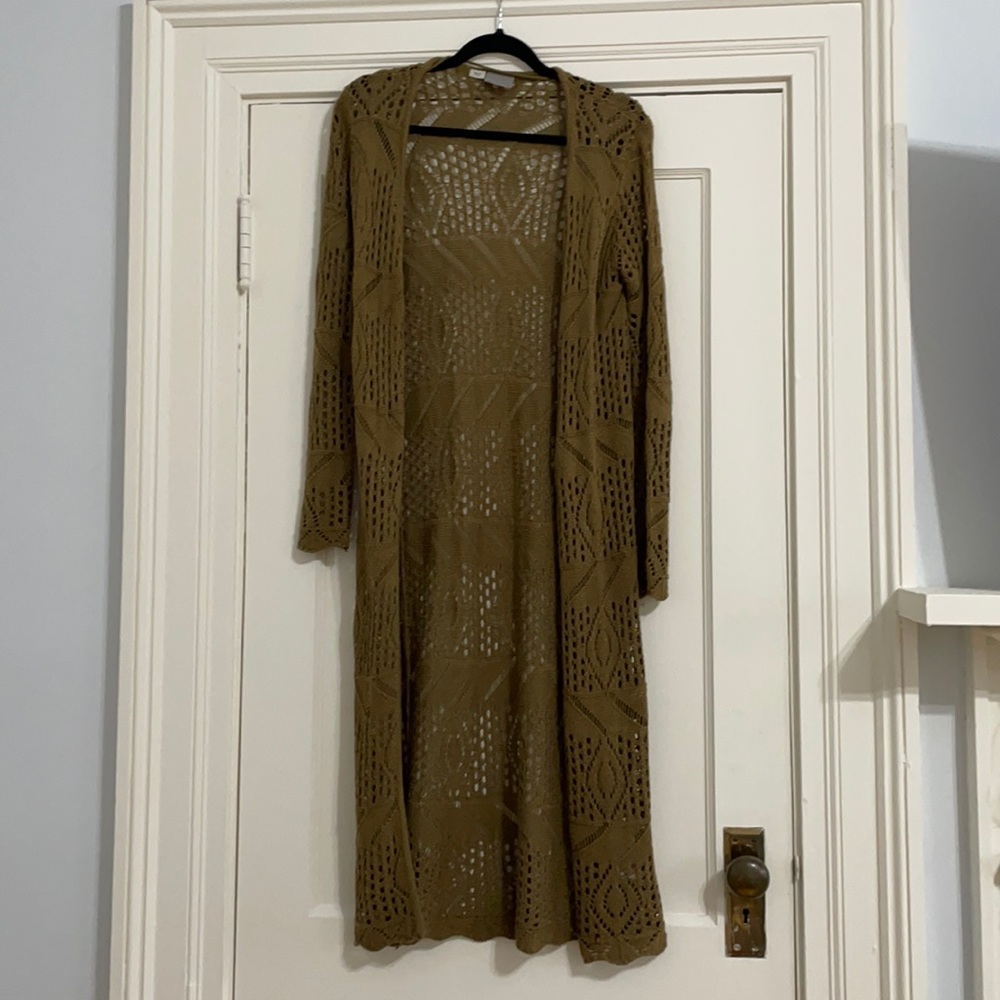 Vero Moda Long Crochet Sweater